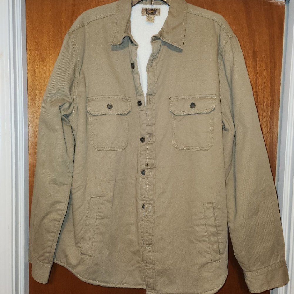 Foundry Everyday Casual Twill Shirt Jacket Large Tall NWT